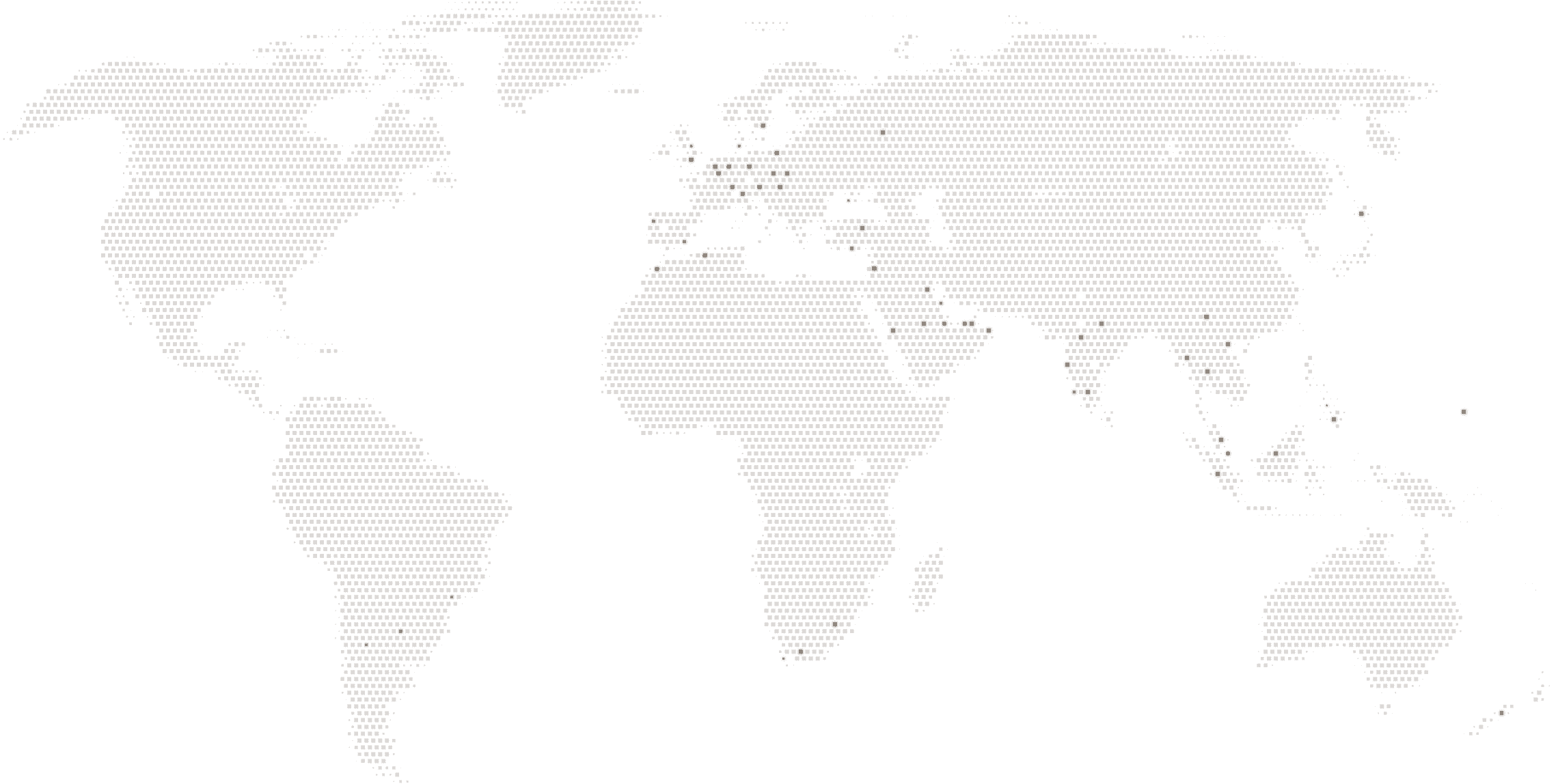 World Map with locations of our projects on it