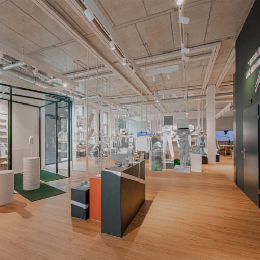 Interior view Lacoste Zurich showroom