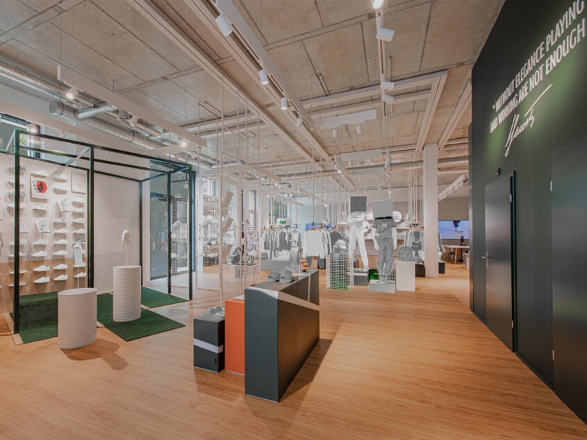 Interior view Lacoste Zurich showroom